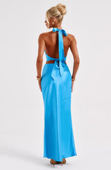 Fioreclo Zaylia Maxi Skirt in Blue