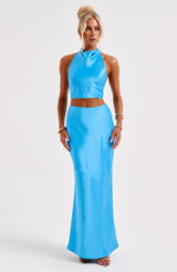 Fioreclo Zaylia Maxi Skirt in Blue