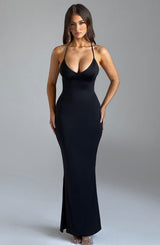 Fioreclo Zelina Maxi Dress in Black