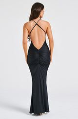 Fioreclo Zelina Maxi Dress in Black