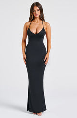 Fioreclo Zelina Maxi Dress in Black
