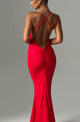 Fioreclo Zelina Maxi Dress in Red
