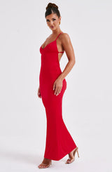 Fioreclo Zelina Maxi Dress in Red