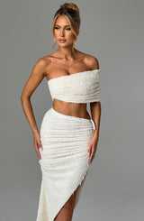 Fioreclo Zinelle Top in Ivory