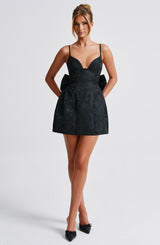 Fioreclo Zoelle Mini Dress in Black