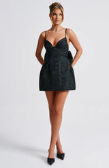 Fioreclo Zoelle Mini Dress in Black